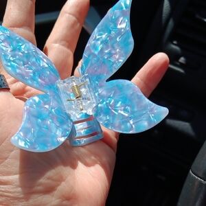 Blue Butterfly Hair Clip